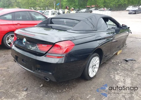 2014 BMW 640I из США, поврежденный, VIN WBALW7C5XED595934